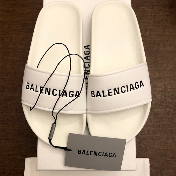Balenciaga Shoes - Balenciaga Women’s Logo Leather Slide